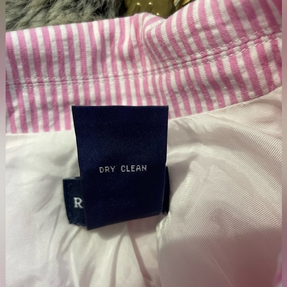 Ralph Lauren Toddler Girl Old Money Seersucker Blazer Pink Stripes size 4/4T - Picture 5 of 12